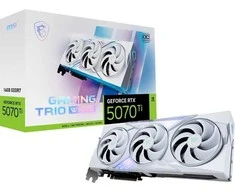 Vaizdo plokštė MSI GeForce RTX 5070 Ti 16G Gaming TRIO OC Baltas NVIDIA 16GB GDDR7