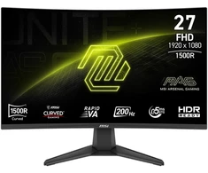 MSI MAG 276CFDE E20 žaidimų monitorius - 200Hz, 0,5 m GtG greitas lenktas VA panelis