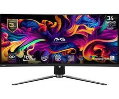 MSI MAG 341CQPDE QD-OLED 86,4 cm (34 colių) UWQHD monitorius, lenktas 21:9 HDMI/DP 175 Hz