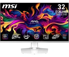 Monitorius 31.5"(80cm)TFT MSI MPG 321URXWDE 240Hz 3840x2160 Baltas