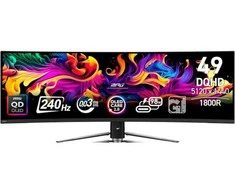 Monitorius MSI MPG 491CQPXDE QD-OLED dvigubas QHD lenktas žaidimų ekranas 124,5 cm (49 colių)