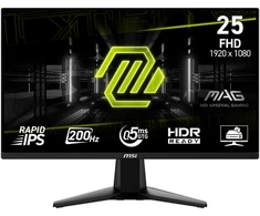 MSI MSI MAG 255FDE E20 Gaming Monitorius - 200 Hz, 0,5ms GtG Rapid IPS PANEL