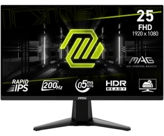 MSI MSI MAG 255FDE E20 Gaming Monitorius - 200 Hz, 0,5ms GtG Rapid IPS PANEL