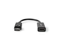 Nedis 0,2 m DisplayPort 1.2 – HDMI laidas, juodas [DisplayPort Male – HDMI Female]