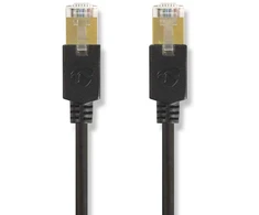 Nedis Cat 6 kabelis | RJ45 jungtis | F/UTP | 10,0 m | apvalus | LSZH / PVC | Antracitas | Pakuotė su peržiūros langeliu