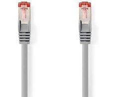 Nedis Cat 6 kabelis | RJ45 jungtis | RJ45 jungtis | S/FTP | 7,50 metro | apvalus | LSZH | Pilka | plastikinis maišelis