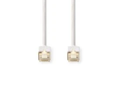 Nedis Cat 6 kabelis | RJ45 jungtis | RJ45 jungtis | F/UTP | 5,00 metrų | apvalus | LSZH / PVC | Balta | Pakuotė su peržiūros langeliu