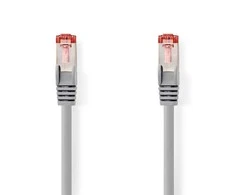 Nedis Cat 6 kabelis | RJ45 jungtis | RJ45 jungtis | S/FTP | 7,50 metro | apvalus | LSZH | Pilka | plastikinis maišelis