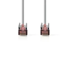 Nedis Cat 6 kabelis | RJ45 jungtis | RJ45 jungtis | S/FTP | 7,50 metro | apvalus | LSZH | Pilka | plastikinis maišelis