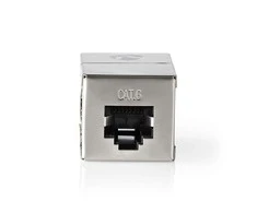 Nedis Cat 6 tinklo adapteris | Ekranuotas | RJ45 (8P8C) lizdas | RJ45 (8P8C) lizdas | Tiesus | metalas | Pakuotė su langu