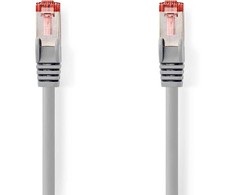 Nedis CAT6-Netzwerkkabel - RJ45 Stecker | RJ45 Stecker | S/FTP | 1.00 m | Rund | LSZH | Grau | Label