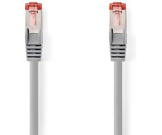 Nedis CAT6-Netzwerkkabel - RJ45 Stecker | RJ45 Stecker | S/FTP | 1.00 m | Rund | LSZH | Grau | Label