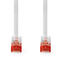 Nedis CAT6-Netzwerkkabel - RJ45 Stecker | 3.00 m | baltas U/UTP | Rund | PVC | Label