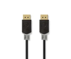 Nedis Displayport Cable | DisplayPort jungtis | DisplayPort jungtis | 8K@60Hz | Paauksuotas | 3,00m | apvalus | PVC | Antracitas / Pilka | Pakavimas su Si