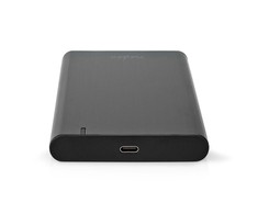 Nedis Festplattengehäuse – 2,5 colio, USB 3.2 Gen1, USB Type-A / USB Type-C™, nešiojamasis kompiuteris / kompiuteris, aliuminis