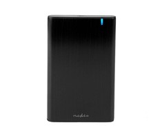 Nedis Festplattengehäuse – 2,5 colio, USB 3.2 Gen1, USB Type-A / USB Type-C™, nešiojamasis kompiuteris / kompiuteris, aliuminis