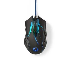 Pelė Nedis GMWD210BK pelė Dešinė USB Type-A Optinė 3600 DPI