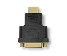 Nedis HDMI™ adapteris | HDMI™ jungtis | DVI-D 24+1 kontaktų lizdas | Paauksuotas | Tiesus | ABS | Antracitas | 1 vnt | Pakuotė su peržiūros langeliu