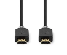 Nedis HDMI™ kabelis | HDMI™ jungtis | HDMI™ jungtis | 8K@60Hz | eARC | Paauksuotas | 1,00 m | PVC | Antracitas | Pakuotė su peržiūros langeliu