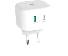 Nedis Netzladegerät | 45 W | GaN | Schnellladefunktion - 2.25 A / 3.0 A | Anzahl der Ausgänge: 2 | 2x USB-C™ | Automatische Spannungswahl