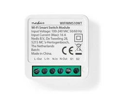 Šakotuvas Inteligentny jungiklis Nedis SmartLife WIFIWMS10WT Wi-Fi