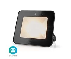 Išmanusis LED lauko šviestuvas 230V AC, 20W, 1600lm, RGB+CCT 2700 - 6500K, IP65, valdomas WiFi, Nedis Smart Life