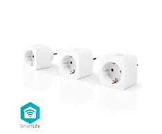 Maršrutizatorius Inteligentne gniazdko Nedis SmartLife WIFIP121FWT3 Wi-Fi (3 sztuki)