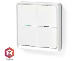 Nedis Išmanusis Zigbee SmartLife belaidis sieninis jungiklis, programuojamas, 12 funkcijų, CR2430, baltas