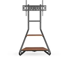 Laikiklis Nedis TV Bodenständer 37 - 75 " | maximal unterstützes Bildschirmgewicht: 40 kg | Bauhaus Design | Einstellbare voreingestellte Höhen | MDF / Stahl |