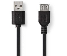 Nedis Kabelis USB2.0 A kištukas - A lizdas 2.0m