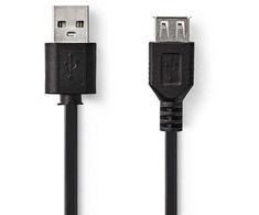 Nedis Kabelis USB2.0 A kištukas - A lizdas 2.0m