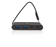 Nedis USB adapteris USB 3.2 USB Type-C™ 2x USB Type-A / 2x USB Type-C™, juodas
