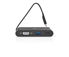 Nedis USB adapteris USB 3.1 USB Type-C™ USB Type-A / USB Type-C™ / 1x VGA, juodas