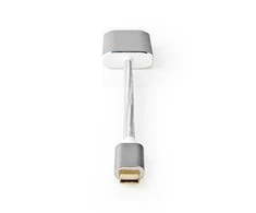 Nedis USB adapteris | USB 3.2 Gen 1 | USB-C™ jungtis | Mini DisplayPort lizdas | 0,20 m | apvalus | Paauksuotas | Pintas / nailonas | sidabras | pakuotė su