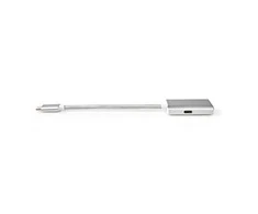 Nedis USB adapteris | USB 3.2 Gen 1 | USB-C™ jungtis | Mini DisplayPort lizdas | 0,20 m | apvalus | Paauksuotas | Pintas / nailonas | sidabras | pakuotė su