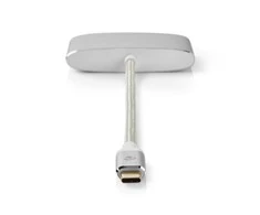 Nedis USB adapteris | USB 3.2 Gen 1 | USB-C™ jungtis | HDMI™ / USB-A lizdas / USB-C™ lizdas | 5 Gbps | 0,20 m | apvalus | Paauksuotas | Pintas / nailonas |