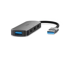 Nedis USB-Hub USB-A Stecker - 4x USB A, 4-Port port(s), USB 2.0 / USB 3.2 Gen 1, Stromversorgung über USB, 5 Gbps
