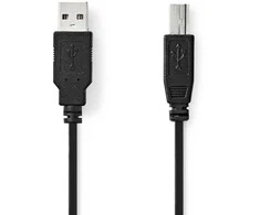 Nedis CCGB60100BK30 kabelis USB USB 2.0 2 m USB A USB B Juodas