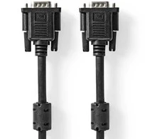 Nedis kabelis VGA 2 m VGA (D-Sub) Juodas
