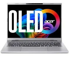 Nešiojamas kompiuteris „Acer Aspire 14“ dirbtinio intelekto OLED (A14-53M-75DW) „Copilot+“ 14 colių WUXGA OLED ekranas, HDR500, „Intel Ultra 7-258V“ (47 colių įstrižainės), 32 GB RAM, 1 TB SSD, „Windows 11“