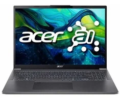 Nešiojamas kompiuteris „Acer Aspire 16 OLED“ (A16-71M-77HE) 16,0 colių 3 colių įstrižainės, 2K raiška, OLED, 120 Hz, „Intel Ultra 7-155H“ procesorius, 16 GB RAM, 512 GB SSD, „Windows 11“