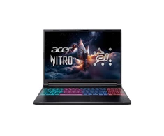 Nešiojamas kompiuteris „Acer Nitro 16S AI“ (AN16S-61-R37P) žaidimų / „Copilot+“ asmeninis kompiuteris, 16 colių įstrižainės WQXGA, IPS, 180 Hz, „Ryzen AI 7-350“ (50 TOPS), 16 GB RAM, 1 TB SSD, „GeForce RTX5050“, „Windows 11“