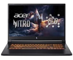 „Acer Nitro V17“ (ANV17-41-R8JV) žaidimų nešiojamas kompiuteris, 17,3 colio „Full HD“, 144 Hz, „Ryzen R7-260“ (16 viršutinių ir apatinių), 16 GB RAM, 1 TB SSD, „GeForce RTX5050“, „Windows 11“