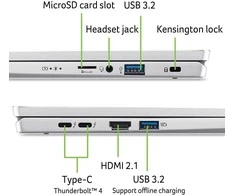 Nešiojamas kompiuteris „Acer Swift Go 14 OLED“ (SFG14-73-73WQ) 14 colių WQ2.8K, OLED, „Intel 7 Ultra 155H“, 32 GB RAM, 1 TB SSD, „Windows 11 Home“