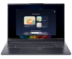 Nešiojamas kompiuteris Acer Swift Go 16 AI OLED (SFG16-61-R6QV) Copilot+ PC, 16.0" WUXGA, 120Hz, Ryzen AI R7-350