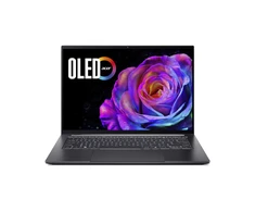 Nešiojamas kompiuteris „Acer Swift X 14“ dirbtinio intelekto OLED (SFX14-61G-R4FV) „Copilot+“ 14,5 colio WQ2.8K lietimui jautrus ekranas, OLED ekranas, 120 Hz dažnis, „Ryzen AI 7-350“ (50 TOPS), 32 GB RAM, 1 TB SSD, „GeForce RTX5060“, „Wi-Fi“