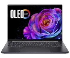 Nešiojamas kompiuteris Acer Swift X 14 OLED (SFX14-73G-975F) 14,5" WQ2.8K touch, OLED, 120Hz, Intel Ultra 9-285H (13 TOPS), 32GB RAM, 1+1TB SSD, GeForce RTX5070, Windows 11