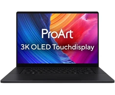 Nešiojamas kompiuteris ASUS ProArt P16 H7606WP-RJ097W - 16" WQXGA+ 120Hz OLED, AMD Ryzen™ AI 9 HX 370, 32GB RAM, 1TB SSD, NVIDIA® GeForce RTX™ 5070, Windows 11