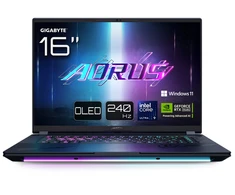 Nešiojamas kompiuteris Gigabyte AORUS MASTER 16 | 16 colių QHD+ OLED 240 Hz ekranas, Intel Core Ultra 9 275HX, 32 GB RAM, 2 TB SSD, NVIDIA GeForce RTX 5080, Windows 11 Pro