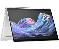 Nešiojamas kompiuteris HP EliteBook X Flip G1i B66P4ES 14 colių WUXGA IPS 400 nitų lietimui jautrus ekranas, Intel Core Ultra 7 258V procesorius, 32 GB RAM, 2 TB SSD, LTE, Windows 11 Pro, ledinės sidabrinės spalvos